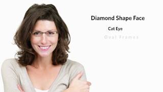 Best Womens Frames for a Diamond Face Shape [upl. by Arac]