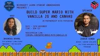 Build Super Mario with Vanilla JS and Canvas  Live Session with Jasbir Sir [upl. by Kleeman]