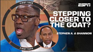 🐐 CLOSER TO GOAT 🐐 Stephen A amp Shannon ANIMATED over MahomesBrady amp LeBronMJ  First Take [upl. by Farley]