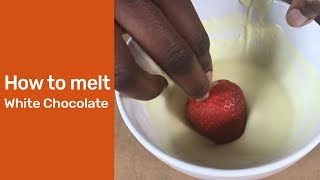 How to melt white chocolate  How to melt chocolate chips [upl. by Chandal]