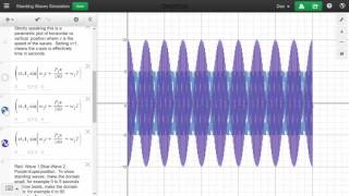 Standing Waves Simulation amp Beats Using Desmos [upl. by Oralla]