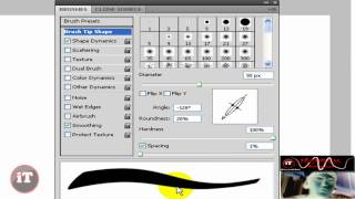 Photoshop Calligraphy Brush Tutorial No Download [upl. by Eelnyl978]