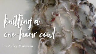 How to Knit an Easy Cowl Old Video [upl. by Nova]