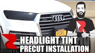 Rvinyl Precut Headlight Tint Installation [upl. by Fasano]