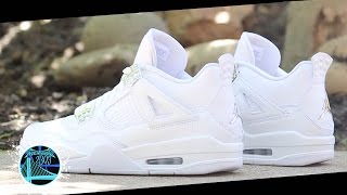 Air Jordan 4 Retro Pure Money  Detailed Look and Review [upl. by Nerahs762]