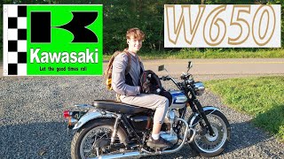 2000 Kawasaki W650 first ride review is it better than a Triumph Bonneville [upl. by Kaila119]