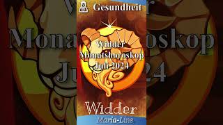 Widder GESUNDHEIT 🩺 Horoskop Juli 2024 [upl. by Elodea269]