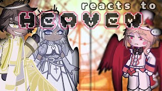 Hazbin HEAVEN Reacts To Lucifer Morningstar  Hazbin Hotel  AU [upl. by Hepza]