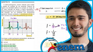 ENEM 2016 2ª aplicação  O eletrocardiograma exame utilizado para avaliar o estado do coração de um [upl. by Nodearb719]