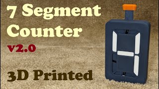 7 Segment Counter v20 Tutorial 3D Printed STL Files Link [upl. by Reena]