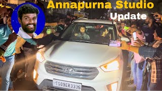 Bigg Boss 7 Annapurna Studio update  Pallavi Prashanth Fans Arrived at Annapurna studio biggboss [upl. by Christye]