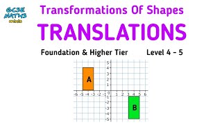 Translations  Transformations of Shapes GCSE Maths Revision [upl. by Jocelin]