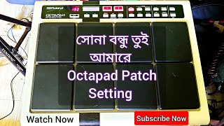 সোনা বন্ধু তুই আমারে Patch Edit  Roland Spd 20pro Octapad Bangla Tone Setting  Antu Bhattacharjee [upl. by Crowell]