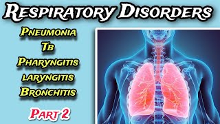 Respiratory disorders  Pneumonia Tuberculosis Pharyngitis amp laryngitis  Pulmonary Nursing Tutor [upl. by Yakcm]