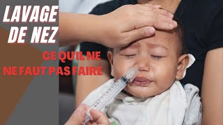 comment moucher bébé sérum physiologique Aider bébé à se moucher La santé de bébé [upl. by Jc]