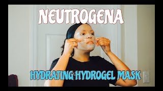 NEUTROGENA HYDRO BOOST HYDROGEL MASK  DEMO [upl. by Wash]