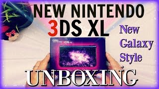 NEW Nintento 3DS XL New Galaxy Style UNBOXING and REVIEW [upl. by Greenberg]