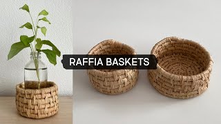 DIY Coiled Basket using Raffia [upl. by Lundberg]