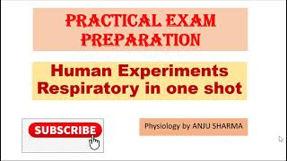 Respiratory practical viva questions human experiments [upl. by Yauqram115]