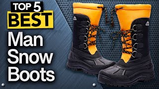 ✅ TOP 5 Best Snow Winter Boots For Men  Today’s Top Picks [upl. by Spector]