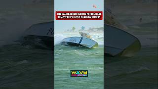 Police boat in trouble at Haulover Inlet   Wavy Boats [upl. by Enomsed953]