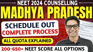 Madhya Pradesh NEET Counselling 2024 All Quota Explained  MP NEET Expected Cutoff MP Schedule Out [upl. by Julia209]