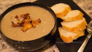 Wild Mushroom Soup  Easy Vegan Recipe [upl. by Kenyon]