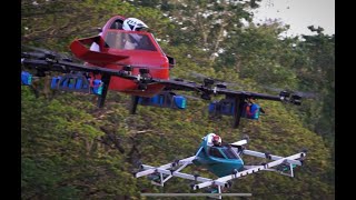 Worlds First Manned Drone Racing Flyingcar [upl. by Rehctaht]