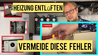 Heizung entlüften – Vermeide diese 3 Fehler ❗ Das wird immer vergessen SpezialTool vorgestellt [upl. by Raamaj]