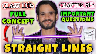 Straight Lines Class 11 Chapter 9  New SyllabusFull ConceptQuestionsSolutionsOne ShotMaths [upl. by Koressa]