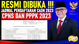 PENDAFTARAN CASN  LINK JADWAL PENDAFTRAN CPNS DAN PPPK 2023 [upl. by Gildus]