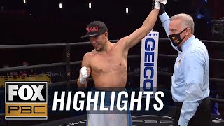 Undefeated lightweight prospect Nestor Bravo defeats Jose Luis Gallegos  HIGHLIGHTS  PBC ON FOX [upl. by Miles668]