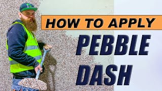 How to Pebble Dash a Wall Beconstructive Ltd [upl. by Elvie]