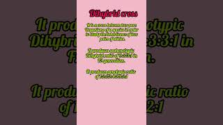 Dihybrid cross shortsfeed shorts youtubeshorts shorts [upl. by Lightman]