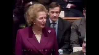 Thatcher Speaks From Back Benches For First Time [upl. by Ahsinot]