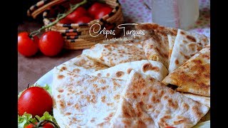 Crepes turques à la viande hachée recette facile du Ramadan  وصفة الفطائر التركية باللحم [upl. by Amiel]