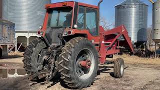 SOLD 1983 IH 3688 2wd 125hp tractor lot 148 [upl. by Orabelle]