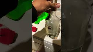 Hennything is possible 🔥 Bong Made from Hennessy Bottle 🍾💨 [upl. by Maffa]