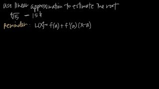 ESTIMATE THE ROOT with linear approximation KristaKingMath [upl. by Dulla]