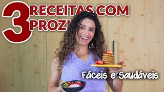 3 RECEITAS DE PEQUENOSALMOÇOS OU SNACKS COM PRODUTOS PROZIS  fáceis saudáveis e incríveis [upl. by Susanne]