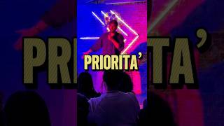 PRIORITÀ 🔥 standupcomedy shorts [upl. by Arreis623]