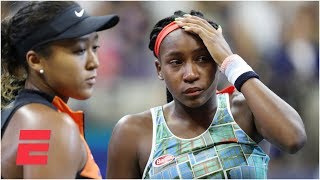 Coco Gauff and Naomi Osakas emotional joint postmatch interview  2019 US Open [upl. by Karas]