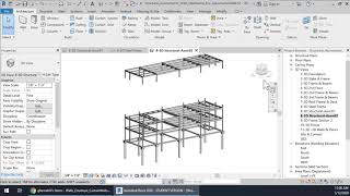 Exploded Structural Axonometric SP20 SteelFrame [upl. by Atrice91]