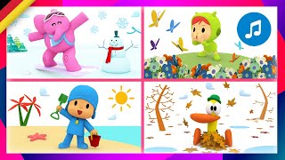 Die vier Jahreszeiten  Pocoyo Deutsch  Lieder für Kinder  Kinderlieder [upl. by Neroled]