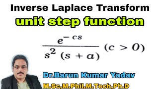 Unit Step FunctionInverse Laplace transformpart 23l BarunMaths [upl. by Assirahc673]