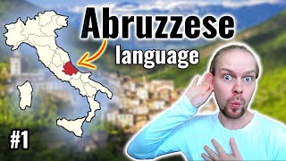 Abruzzese Dialect  Can Catalan French Spanish and Latin speakers understand it  1 [upl. by Anilet]