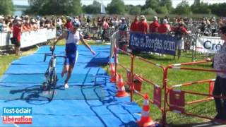 Le sprint du triathlon des lacs [upl. by Nuawaj]