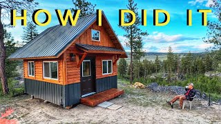 Start to Finish Timelapse Building a Cozy Off Grid Cabin in the Mountains [upl. by Durwin]