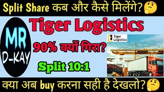 tiger logistics share latest news  tiger logistics share split  tiger logistics share news [upl. by Aseuqram524]