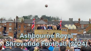 Ashbourne Royal Shrovetide Football 2024 [upl. by Cocke840]